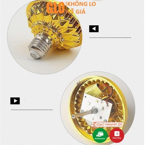 Bóng Đèn Led 7 Màu Vũ Trường Xoay Cảm Ứng Đuôi E27