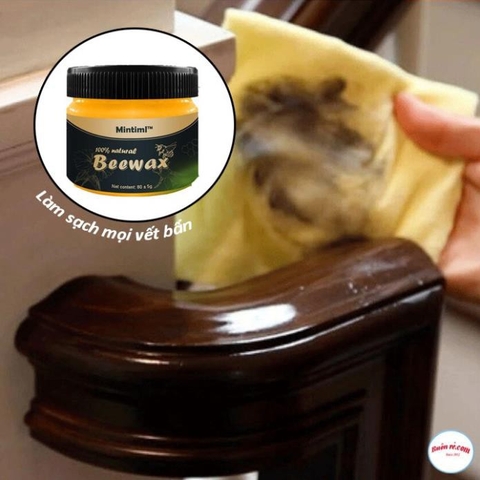 Sáp ong Beewax Đánh Bóng Sàn Gỗ Đồ Gỗ Không Kèm Mút