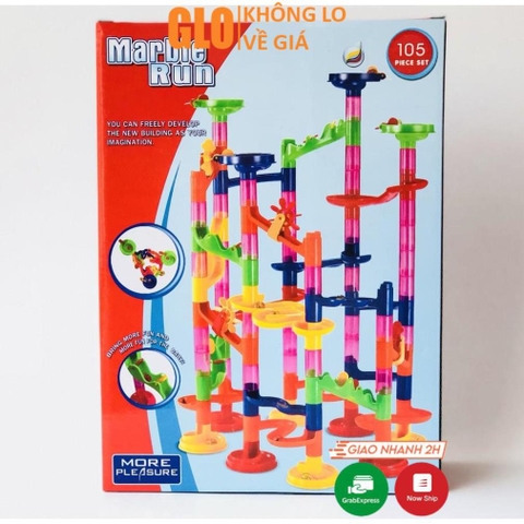 Đồ Chơi Lắp ráp mê cung 3 chiều, thả bi Marble run cho bé