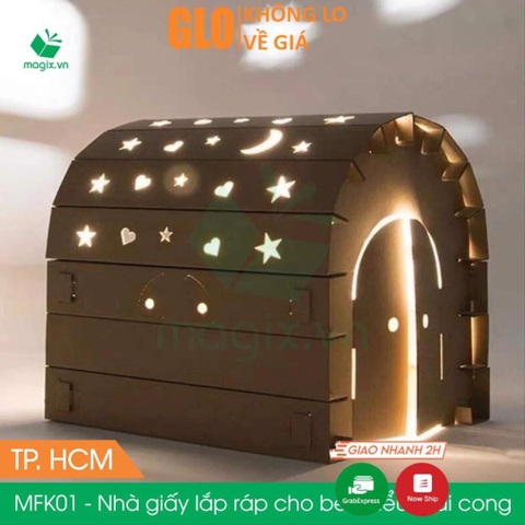 Nhà Giấy Carton Lắp Ráp Thông Minh Cho Bé Loại Lớn