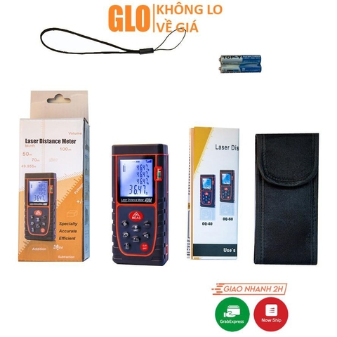 Máy Đo Khoảng Cách Từ Xa Bằng Tia Laser 40m, Thước Đo Laze 40m, Đo Chính Xác Tuyệt Đối, Tiện Dụng