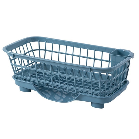 Rổ Úp Chén Đĩa Có Khay Xả Nước Tiện Lợi