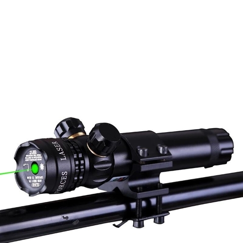 Đèn Laser Scope Gắn Ống Nhắm Chỉnh Tia Màu Đỏ Và Xanh Chiếu Xa 1km