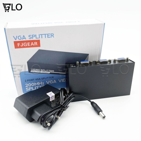 Bộ Hub Chia VGA 1 Ra 2 Hoặc 4(Chia 2 Hoặc 4 Màn Hình), 2/4 Port 200mhz VGA Splitter VGA-2002/VGA-2004