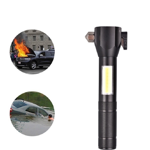 Đèn Pin Siêu Sáng Cầm Tay Led Cob T6 Có Búa