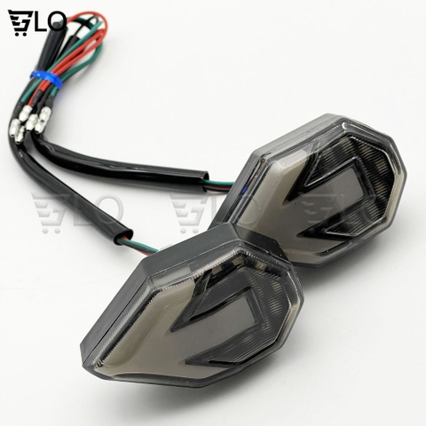 1 Cặp Đèn Led Xi Nhan Spirit Beast Hình Mũi Tên, Hiệu Ứng Dòng Chảy Độc Đáo Cho Mọi Loại Xe Máy