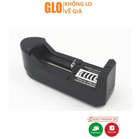 Sạc Đơn Thường Pin Li-Ion 18650 16340 14500 Cho Đèn Pin Siêu Sáng, Quạt Mini 3 Tốc Độ, Vape..