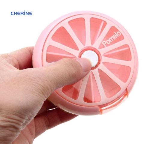 Hộp Chia Thuốc Thiết Kế Xoay Hình Trái Cây Xinh Xắn