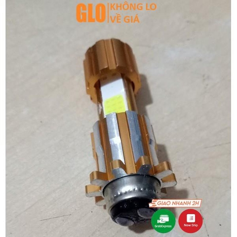 Đèn Led Pha Xe Máy 3 Mặt 2 Chấu Siêu Sáng