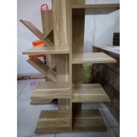 Kệ Sách Gỗ Kiểu Xương Rồng 5 Tầng(Cao 81cm, Ngang 49cm, Rộng 21cm)