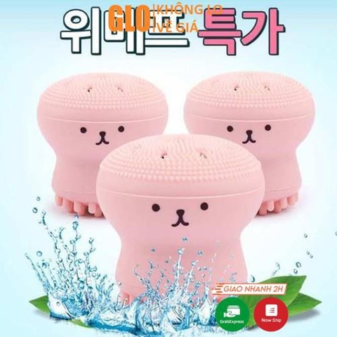 Cọ Massage Bạch Tuộc Rửa Mặt 2 Đầu Giúp Sạch Mụn
