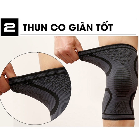 Bó gối đàn hồi bảo vệ khớp Aolikes(1 chiếc)