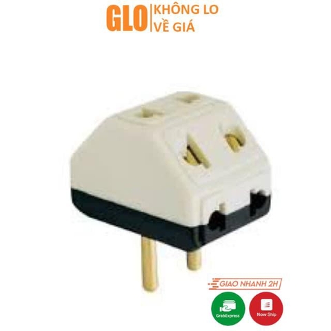 Phích Cắm Điện Chia 1 Ra 5 Lỗ Cắm Chân Tròn