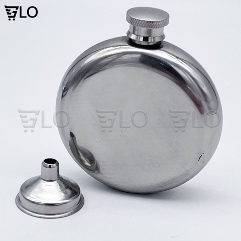 Bình Hip Flask Đựng Rượu Whisky Bằng Inox Dung Tích 5oz