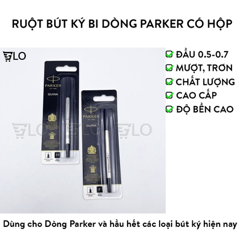 Ruột bút ký Bi 0.5mm - 0.7 mm dòng Parker Có Hộp