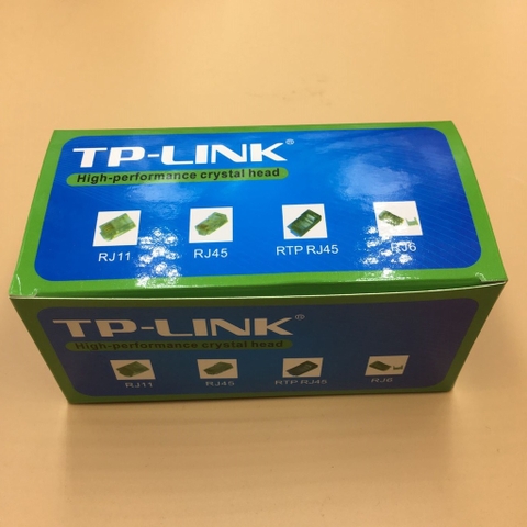 Kềm Bấm Mạng Xuyên Thấu, Combo 100 Đầu Hạt Mạng RJ45 TP-Link CAT6E/5E/5 Xuyên Thấu