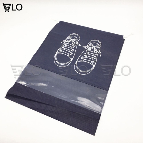 Túi Vải Đựng Giày Dép Dây Rút Chống Bụi Bẩn Du Lịch Tiện Lợi Size Lớn Với Họa Tiết Thiết Kế Đẹp Mắt