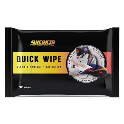 Khăn Lau Sạch Giày Nhanh Quick Wipe SNEAK3R Công Nghệ Oxi Action