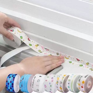 Cuộn Băng Keo Dán Viền Toilet, Bồn Rửa Bát, Bếp Ga Hoa Văn Chống Thấm Nước Kích Thước 320x3,8cm