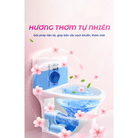 Viên Thả Bồn Cầu CleanZ Sạch Khuẩn Thơm Mát Tẩy Sạch Mảng Bám Khử Mùi Diệt Vi Khuẩn Toilet Thế Hệ Mới Hương Đào 50g/Gói