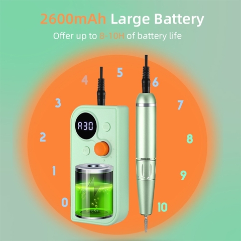 Máy Làm Móng Cao Cấp STE101, UV201 Máy Mài Móng Chuyên Dụng Trong Ngành, Tốc Độ 35.000RPM, Công Suất 36w