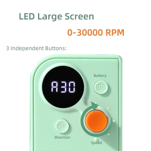 Máy Làm Móng Cao Cấp STE101, UV201 Máy Mài Móng Chuyên Dụng Trong Ngành, Tốc Độ 35.000RPM, Công Suất 36w