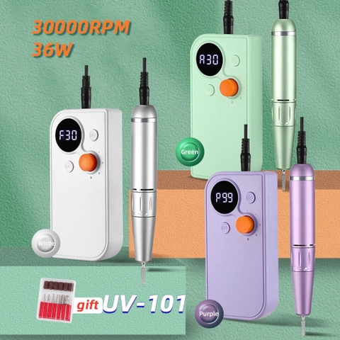 Máy Làm Móng Cao Cấp STE101, UV201 Máy Mài Móng Chuyên Dụng Trong Ngành, Tốc Độ 35.000RPM, Công Suất 36w