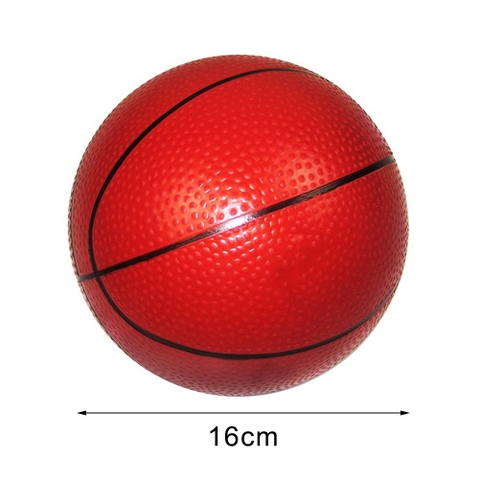 Quả Bóng Rổ Cao Su Mini Đường Kính 16cm Cho Bé Chơi Trong Nhà, Ngoài Trời