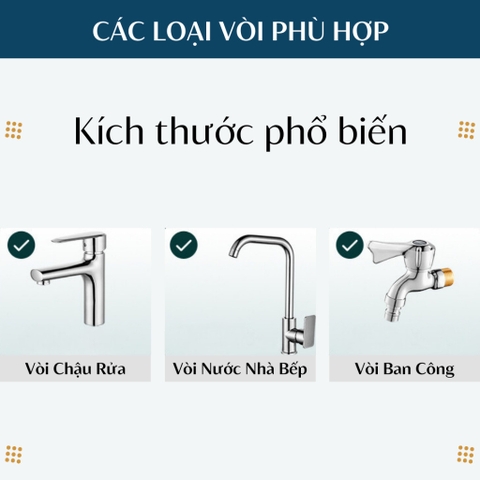 Bộ Lọc Nước Trực Tiếp Tại Vòi BK, Đầu Vòi Đa Năng Xoay Được 360 Độ Điều Hướng Nước, Đầy Đủ Phụ Kiện
