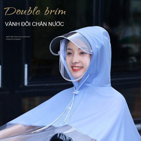 Áo Mưa Trong Suốt Cho Mẹ Và Bé, Áo Mưa Đi Xe Máy Cao Cấp, Hàng Nội Địa Trung