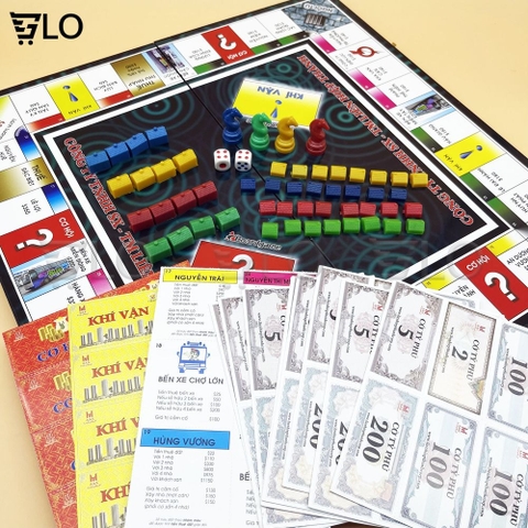 Cờ Tỷ Phú Bàn Nhựa Liên Hiệp Thành (Loại Lớn) - Bộ Cờ Tỉ Phú Monopoly Cao Cấp, Boardgame, Đồ Chơi Thông Minh Cho Bé