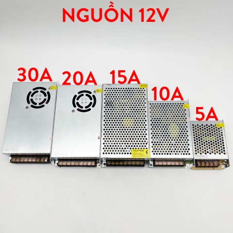 Nguồn Tổng Tổ Ong 12V/24V 10A-15A-20A-30A Chuyên Dùng Cho Đèn Led, Camera Giám Sát