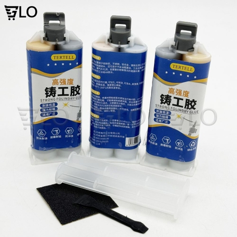 Keo AB X2000 Tertell 100g Hàn Gắn Sắt, Thép, Kim Loại Đa Năng Siêu Chắc Công Nghệ Nhật Bản