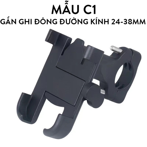 Giá Đỡ Kẹp Điện Thoại Gắn Xe Máy C1/C2, Chống Cướp, Chống Rung Cực Chắc Chắn