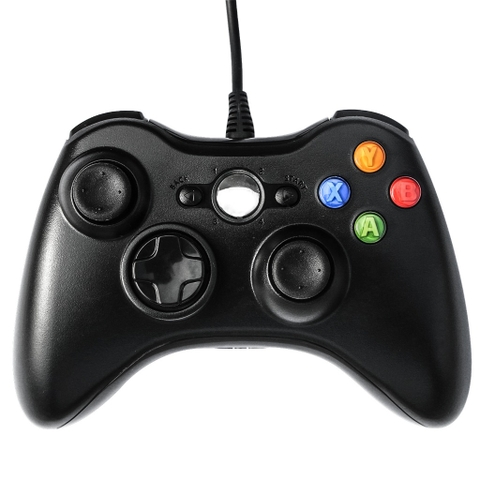 Tay Cầm Chơi Game Microsoft Xbox 360 Full Box Có Rung, Có Dây Dùng Cho PC, Laptop, PS, Android, Chơi FO4 Full Skill