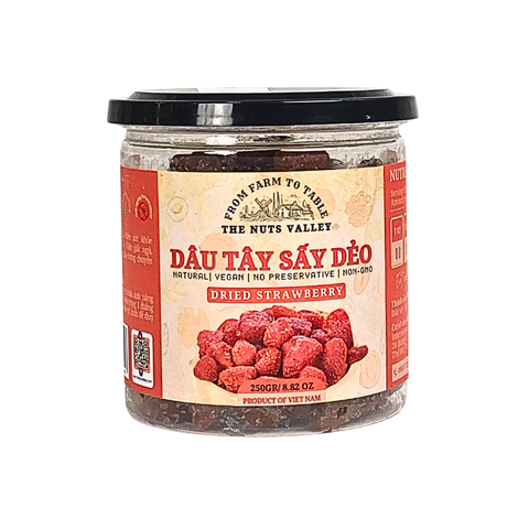 Dâu sấy giòn thăng hoa - Freeze dried strawberries The Nuts Valley