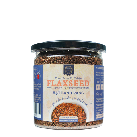 Hạt lanh Tươi và Bột Hạt Lanh Rang - FLAXSEEDS The Nuts Valley