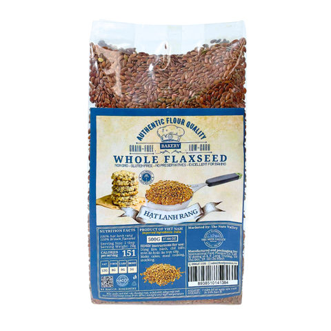 Hạt lanh Tươi và Bột Hạt Lanh Rang - FLAXSEEDS The Nuts Valley
