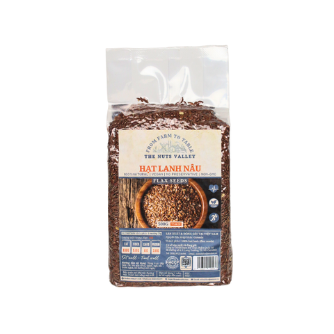 Hạt lanh Tươi và Bột Hạt Lanh Rang - FLAXSEEDS The Nuts Valley