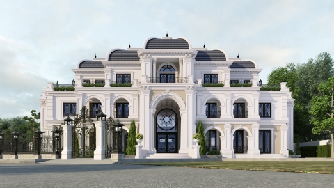 Nét sang trọng đẳng cấp của mẫu biệt thự tân cổ điển
