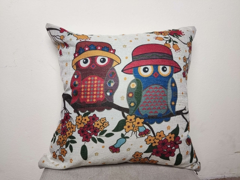 Gối tựa lưng sofa chất liệu vải thô cao cấp hình thú