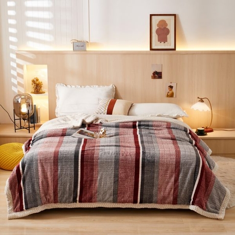 Chăn nhung lông cừu 3 lớp