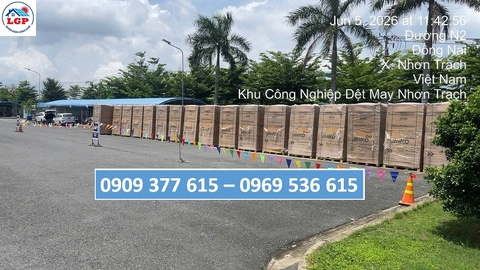 Vật tư dự án điện mặt trời Dongjin được tập kết tại công trình