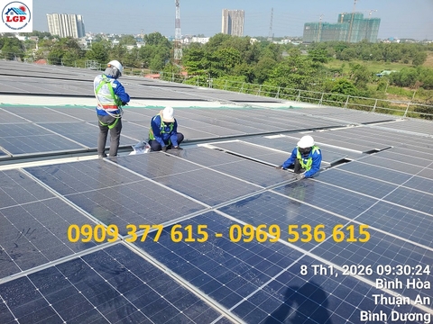Lê Gia Phát thi công dự án điện mặt trời nhà xưởng cho Công ty sữa Cô gái Hà Lan tại Bình Dương