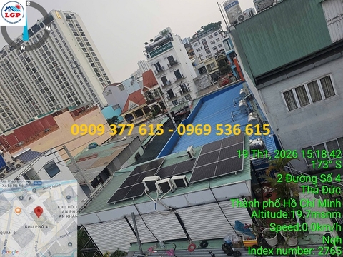 Lê Gia Phát thi công dự án điện mặt trời nhà dân ở Quận 2, TP HCM