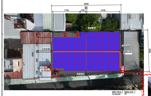 Bản vẽ thiết kế điện mặt trời nhà xưởng Hạnh Hùng, Sadec, Tỉnh Đồng Tháp - Lê Gia Phát