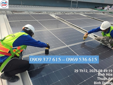 Lê Gia Phát thi công điện mặt trời tại công ty sữa Cô Gái Hà Lan, Bình Dương