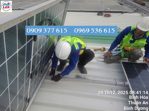 Lê Gia Phát thi công điện mặt trời tại công ty sữa Cô Gái Hà Lan, Bình Dương