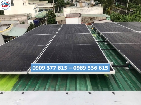 hệ thống điện mặt trời 6,2kWp cho nhà dân
