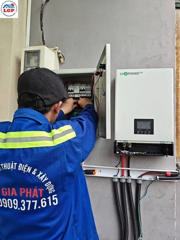 hệ thống điện mặt trời 6,2kWp cho nhà dân